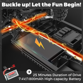 YCFUN 1:10 Remote Control Car, 4WD High Speed 48km/h All Terrains off Road RC Buggy